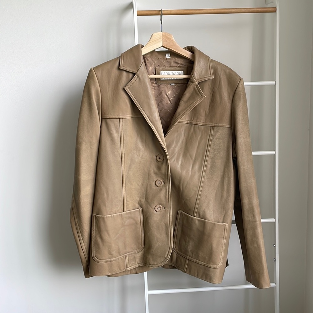 Vintage Brown Leather Jacket
